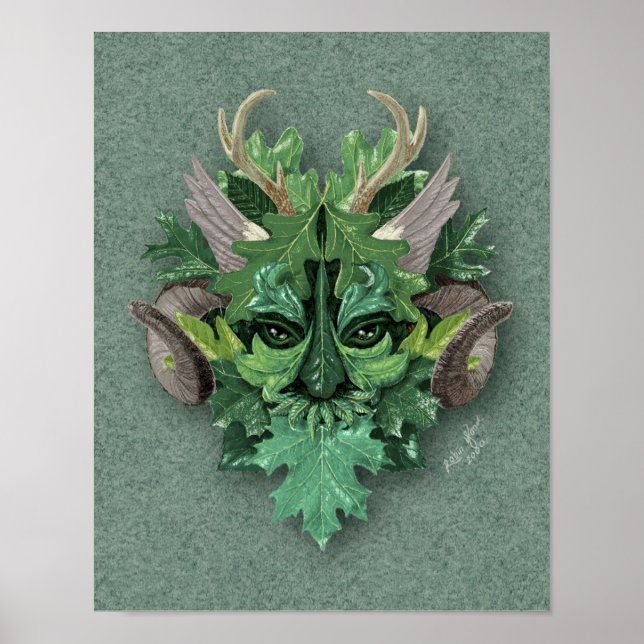 Green Man - Print oder Poster (Vorne)