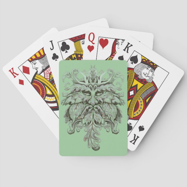 Green Man Silver Spielkarten (Rückseite)