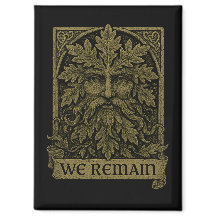 Green Man Wir bleiben Pagan Wiccan Kitchen Magnet