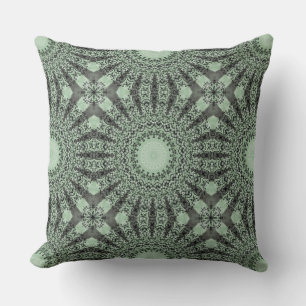Green Mandala Kaleidoskop Medallion Blume Kissen