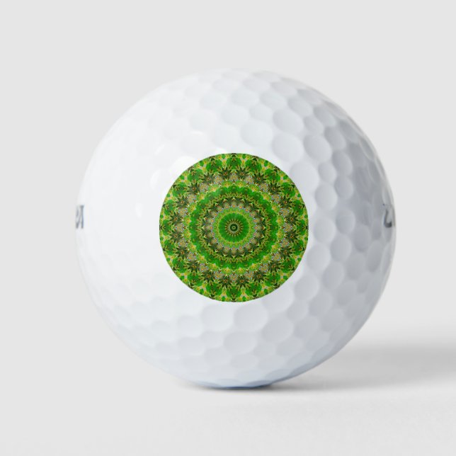 Green Mandala Wheel... Golfball (Vorderseite)