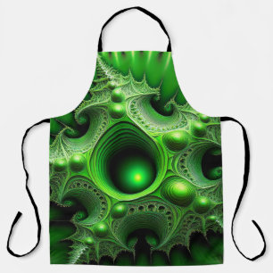 Green Mandelbrot Portal Schürze