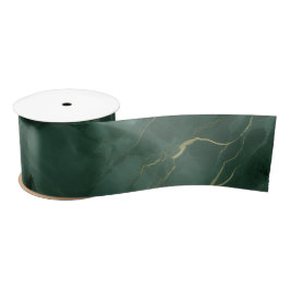 Green Marble Ribbons Satinband