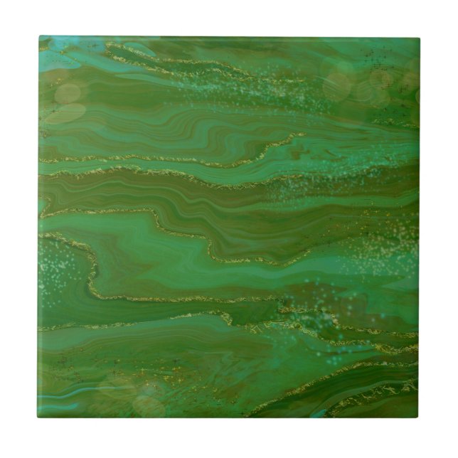 Green Marble Tile Fliese (Vorderseite)