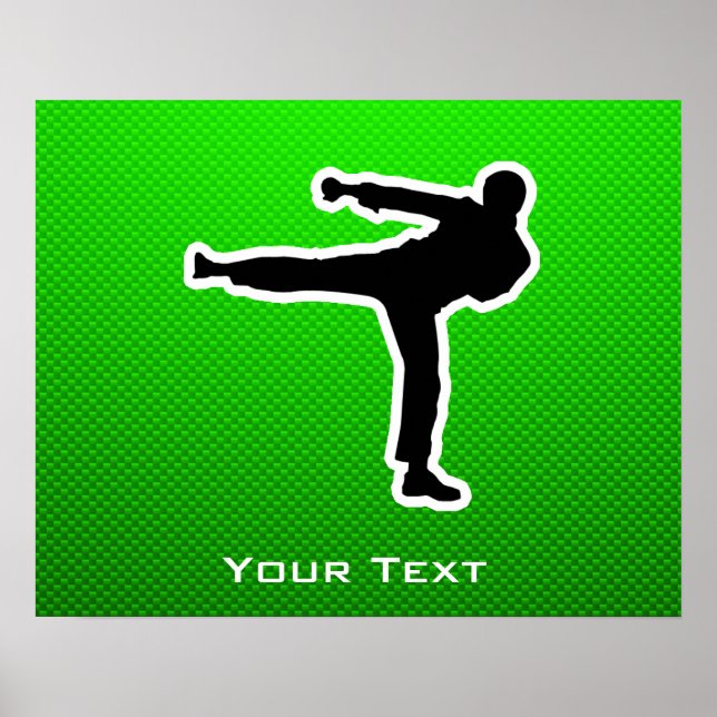 Green Martial Arts Poster (Vorne)