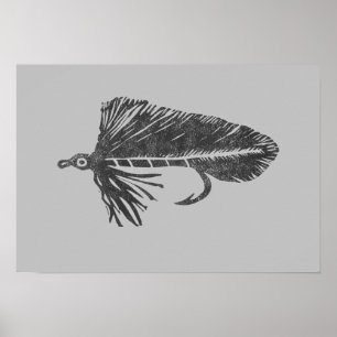 Green Matuka Streamer, Fliegenfischen, Fliegenbind Poster
