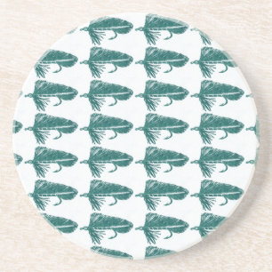"Green Matuka" Streamer Fly Pattern Untersetzer. Untersetzer