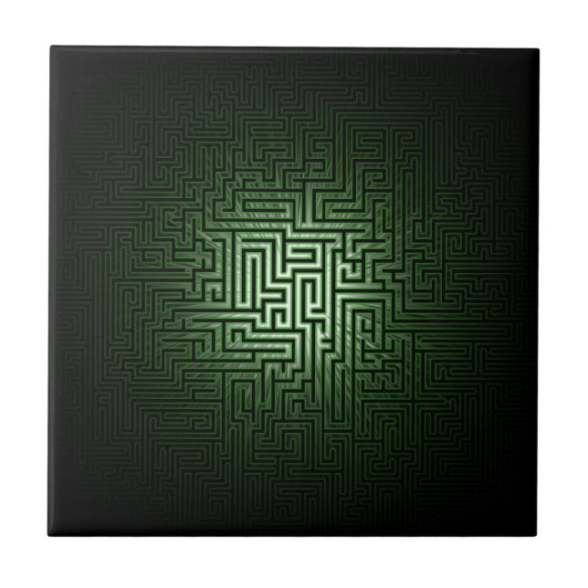 Green Maze Fliese (Vorderseite)