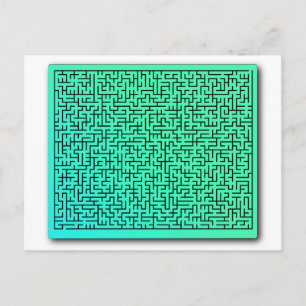 Green Maze Postkarte