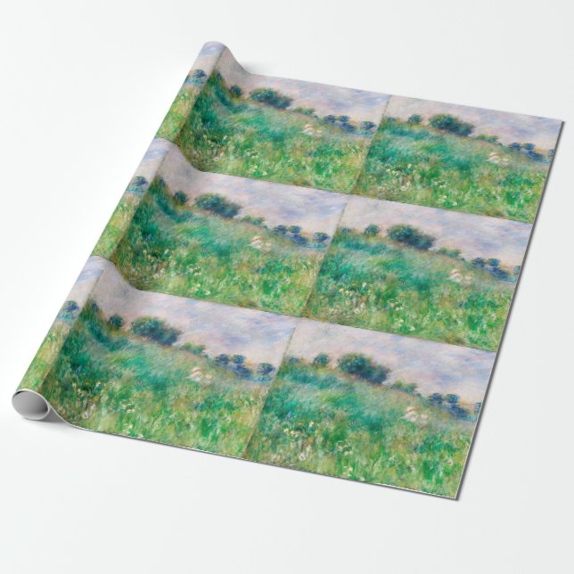 Green Meadow von Renoir Impressionist Painting Geschenkpapier (Ungerollt)