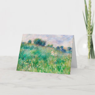 Green Meadow von Renoir Impressionist Painting Karte