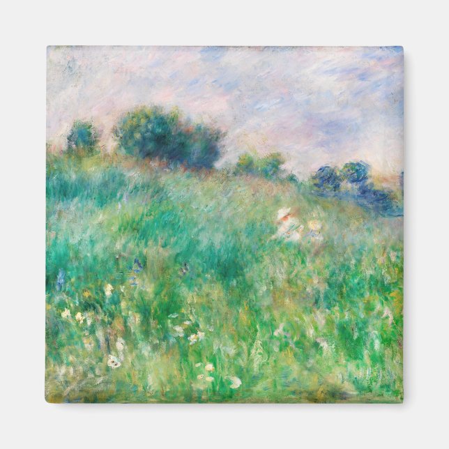 Green Meadow von Renoir Impressionist Painting Magnet