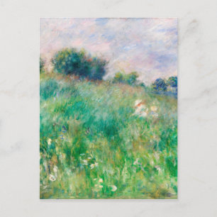 Green Meadow von Renoir Impressionist Painting Postkarte