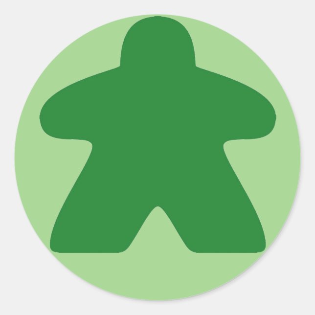 Green Meeple Stickers (Vorderseite)