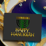 Green Menorah Flames Happy Hanukkah Card<br><div class="desc">Unterkunft thematisch von Umua entworfen. Gedruckt und ausgeliefert von Zazzle oder ihren Partnern.</div>