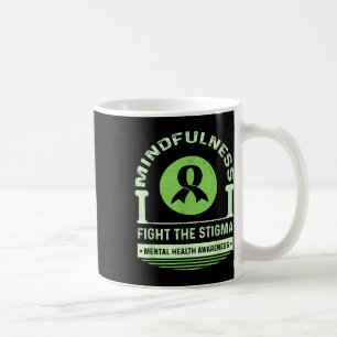 Green Mental Health Awareness Montag kämpfen Stig Kaffeetasse