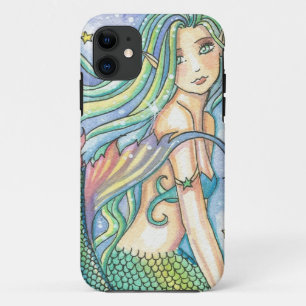 Green Mermaid iPhone 5 Case von Molly Harrison