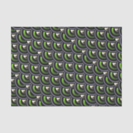 Green Mermaid Peacock Scales Seidenpapier