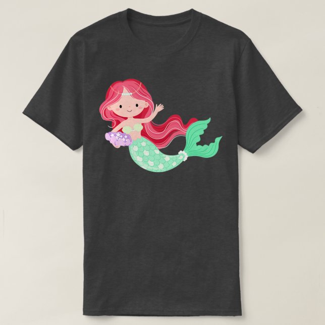 Green Mermaid T-Shirt (Design vorne)