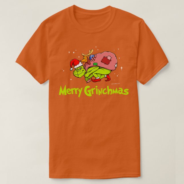Green Merry Grinchmas T-Shirt (Design vorne)