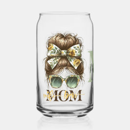 Green Messy Bun Mama Ehefrau Boss Dosenglas