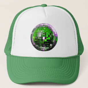 Green Metallic Disco Ball Truckerkappe