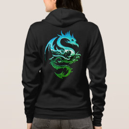 Green Metallic Dragon Hoodie