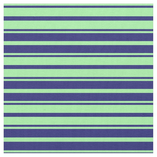 Green & Midnight Blue Pattern Stoff (Nahaufnahme)