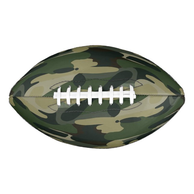 Green Military Camouflage Pattern Football (Vorderseite)
