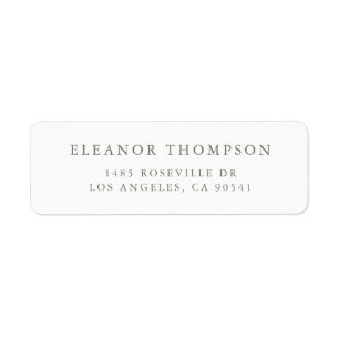 Green Minimalistisch Serif Typografie Personalisie