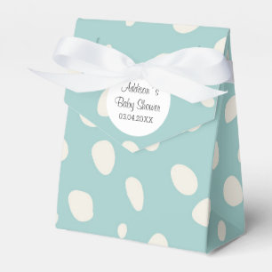 Green Mint & White Polka Dots Baby Dusche Geschenkschachtel