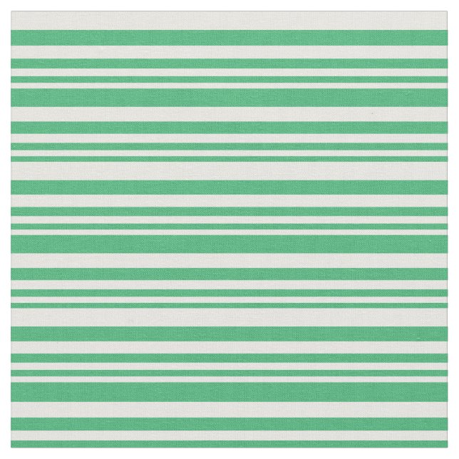 Green & Minze Cream Muster Stoff (Nahaufnahme)