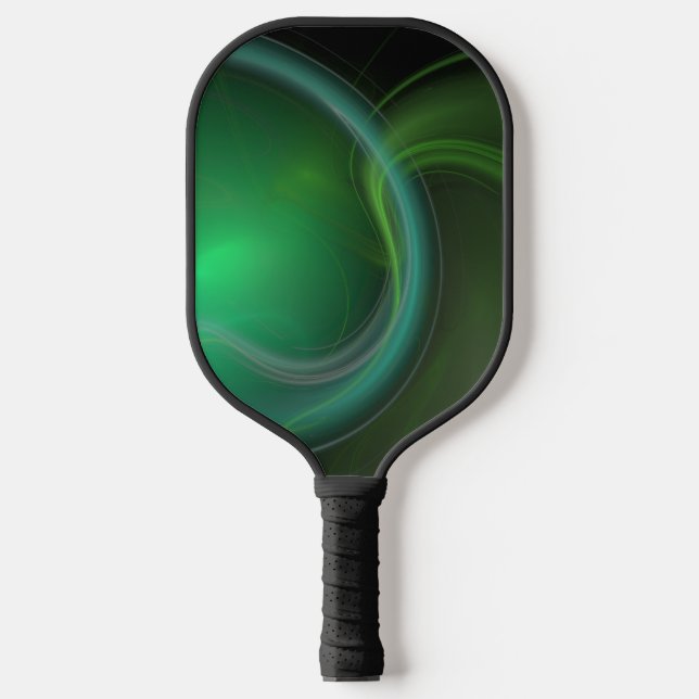 Green Mist Fraktal Pickleball Schläger (Vorderseite)