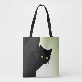 Green Mit Augen Black Cat