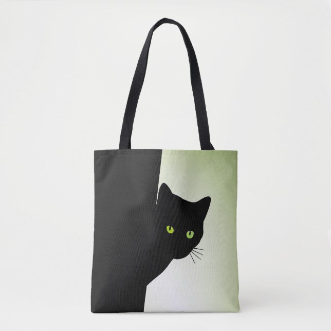 Green Mit Augen Black Cat (Vorderseite)