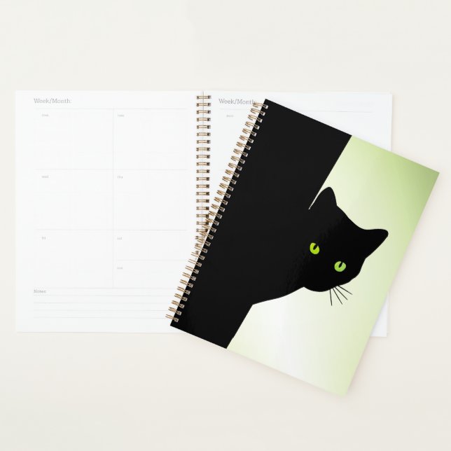 Green Mit Augen Black Cat Planer (Anzeige)