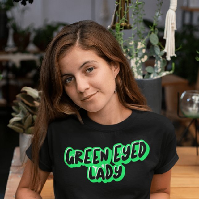 GREEN MIT AUGEN LADY VINTAG T - SHIRT (Von Creator hochgeladen)