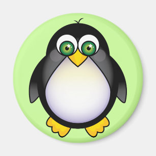 Green Mit Augen Pinguin Cartoon Magnet