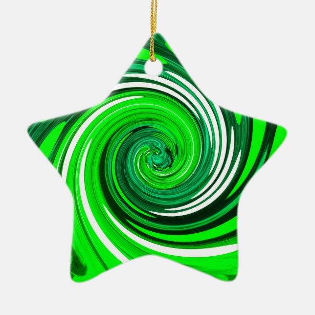 Green Mix Art Keramik Ornament (Vorne)