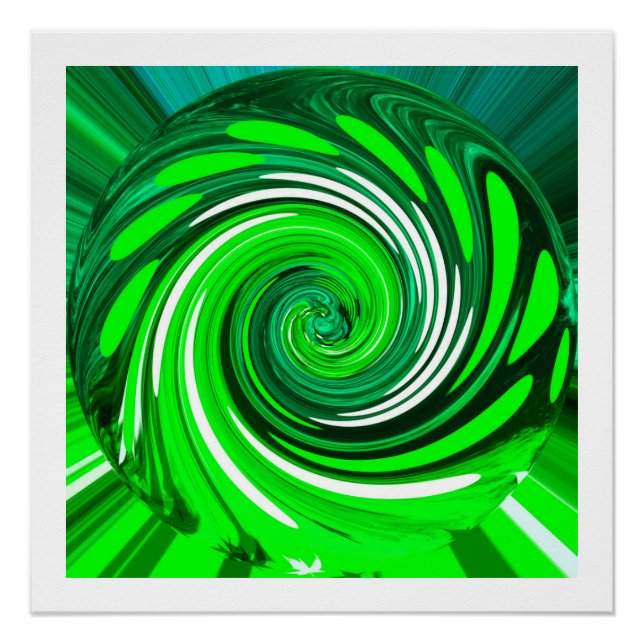 Green Mix Art Poster (Vorderseite)