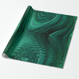 Green Mlachite Stone Abstrakt Landschaft Malachite Geschenkpapier
