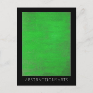 Green Modern Art Postcard Postkarte
