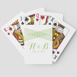 Green Modern Deko Playing Cards Spielkarten