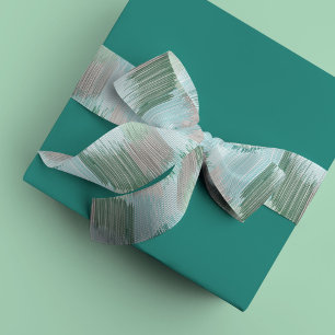 Green Modern Fringe Satinband