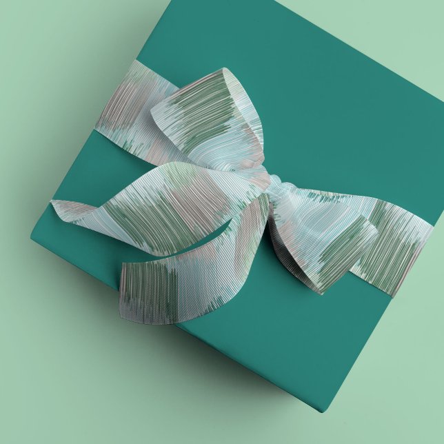 Green Modern Fringe Satinband (Green Modern Fringe ribbon)