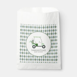 Green Modern Golf Baby Gender Reveal Par-T Geschenktütchen