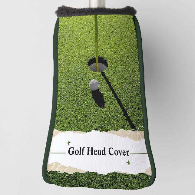 Green Modern Golf Tips Custom Best Putter Golf Headcover (Rotieren 90)