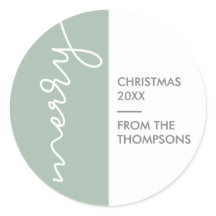 Green Modern Simple Frohe Weihnachtsschrift