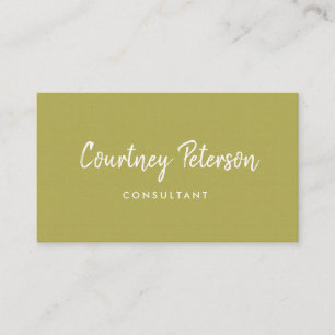 Green Modern Simple Real Anwesen Business Card Visitenkarte