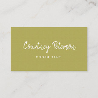 Green Modern Simple Real Anwesen Business Card Visitenkarte
